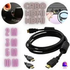 Cabo HDMI 4K Ultra HD  2,3, 5 ou 10 Metros Para Televisão Computador Vídeo Game