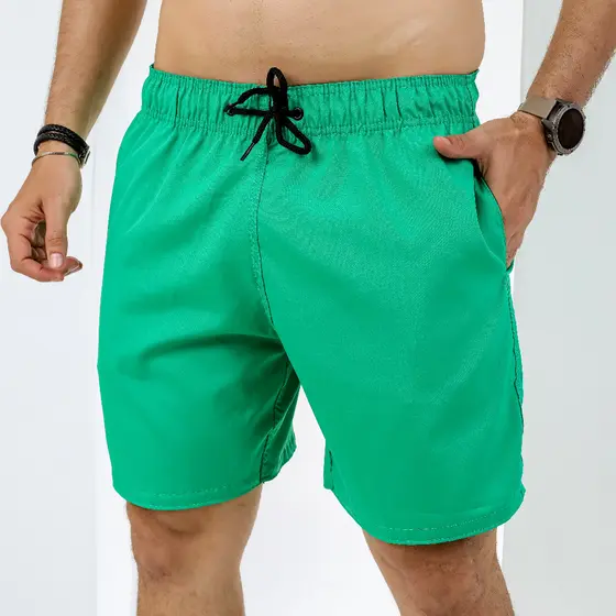 Short elastano masculino ideal para praia, piscina, caminhada e academia