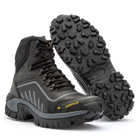 Bota Conquest Caterpillar em Couro Legitimo e com Palmilha em Gel.