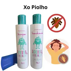 Kit Xô Piolho Com Shampoo E CondicionadoE Pente abelha rainha