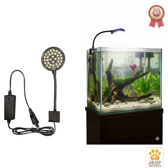 Luminária Para Aquário Pequeno Led Redonda Bi Volt 3w e 7W c/ 3 Estágios de cores/Doce e Plantados
