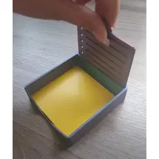 Porta-Post-it com Marcador + Bloco de Post-it de Brinde