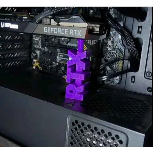 Suporte de Gpu para Placa de Vídeo Universal RTX Gforce e AMD Ajuste de Altura 90mm a 136mm