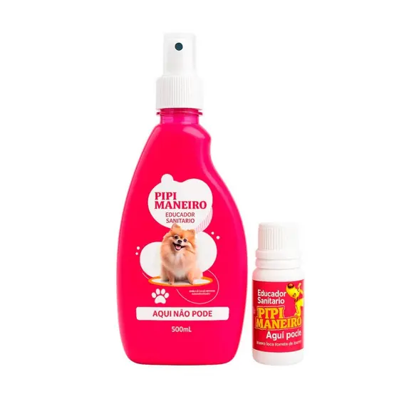 Kit Educador Sanitário Xixi Sim Xixi Não Para Cães 500ml