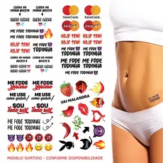 57 Tatuagem Temporária Intima Pós Depilação e Bronzeamento Partes Intimas