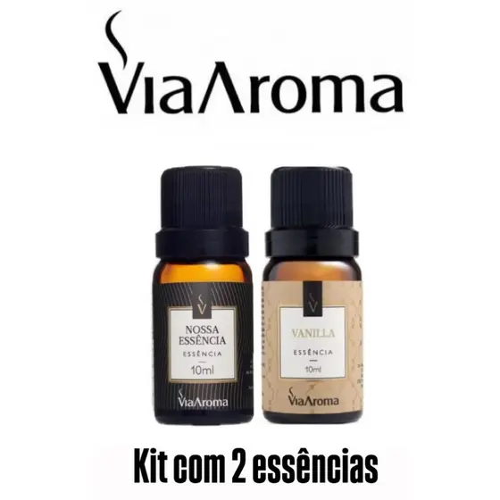 2 Essências Para Aromatizador  Difusor Elétrico de Ambiente Via Aroma 10ml - Escolha sua fragrância