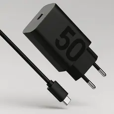 Carregador Para Celular Turbo Tipo C 50w Fonte + Cabo Original Universal 1 Metro