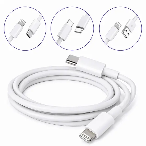 Cabo de iPhone Turbo iOS Carregamento Rapido Original Usb Tipo C Lightning 1M Promocao