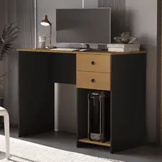 Escrivaninha para Computador com 2 Gavetas e Suporte para CPU Estudo Escritório Mesa Gamer