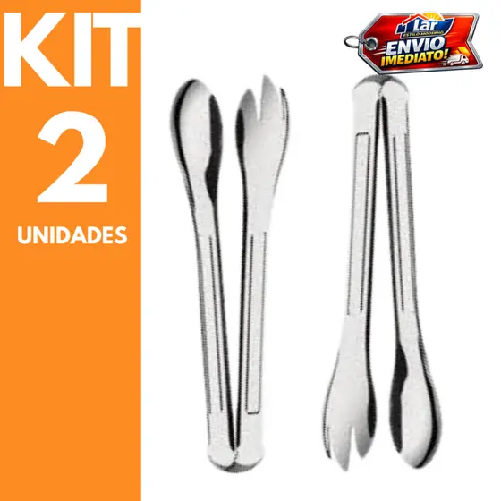 Pegador Inox para Cozinha Restaurante- Saladas, Carnes Massas e Alimentos 24 CM