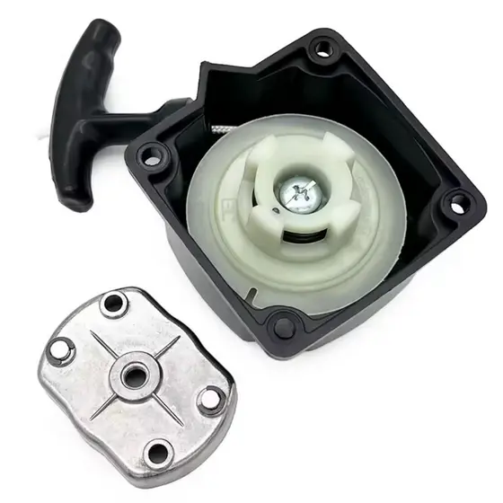 Corda De Partida + PRATO Partida Para Roçadeira Nakasaki Siga Tools Vulcan Terra Puxador Retrátil