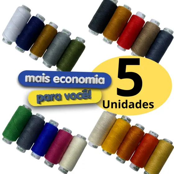 Kit 5 unidades Linha Pesponto Kron