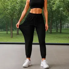 Calça Feminina Dry Fit Seda Gelada Com Elastano Esportiva Fitness Slim Fit