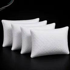 Kit 04 Capas Protetoras Impermeável para Travesseiro Tecido Matelado Premium Antialérgico 70x50cm Varias Cores