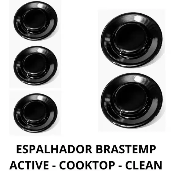 Kit 5 Tampinhas Para Fogão Brastemp Eva Doce Ative Espalhadores