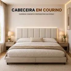 KIT ATÉ 15 CABECEIRA MODULAR COURINO PREMIUM 40CMx19CM CAMA BOX SOLTERIO CASAL QUEEN KING ENVIO FULL