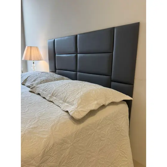 Cabeceira COURINO Cama Box Solteiro Casal Queen King 40cmx19cm Retangular - ENVIO RÁPIDO (Corino)