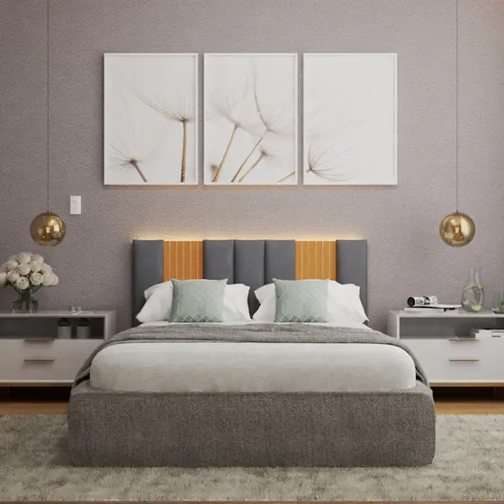 Kit Cabeceira Ripada MDF Alta Qualidade Cama Box Super Premium Retangular