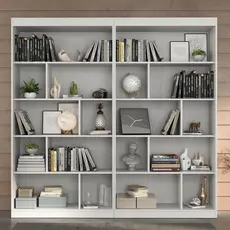 Estante para Livros 8 Prateleiras CJ-005 - Hecol Móveis