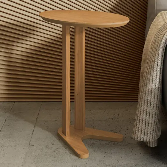 Mesa de Canto 60cm 100% Mdf Freijo - Dalla Costa