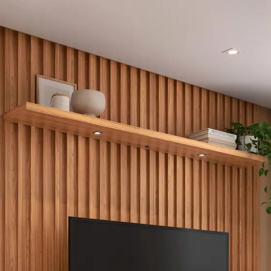 Prateleira 180 Cm com Led Freijó - Pradel