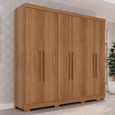 Guarda-Roupa Casal Pinheiro 6 Portas 2 Gavetas - Pnr Móveis