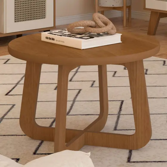 Mesa de Centro Jasmin 100% Mdf Cinamomo/Off White - Artely Móveis