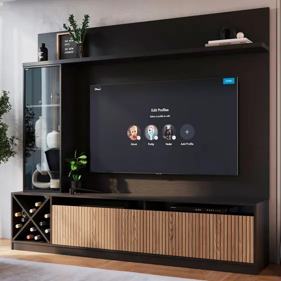 Estante para Tv até 60 Polegadas Capri 3 Portas