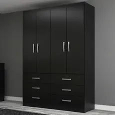 Guarda-Roupa Solteiro Áquila 4 Portas 6 Gavetas - Pnr Móveis