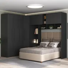 Guarda-Roupa Casal Modulado Lugano 8 Portas 3 Gavetas - Hecol Móveis