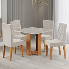 Mesa de Jantar 4 Lugares Magiore - Viero Móveis