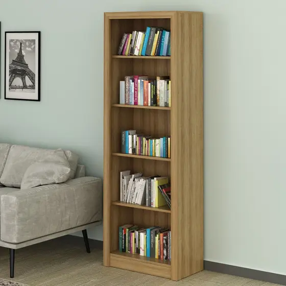Estante para Livros 4 Prateleiras Amendoa Me4104 - Tecno Mobili