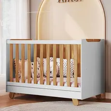 Berço Zuri Minicama 4 em 1 Americano 100% MDF - Móveis Peroba