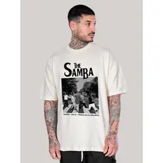 Camisa Camiseta Blusa T-shirt The Samba Oversized Larga Streetwear Masculina Feminina Unissex Algodão Basica Casual