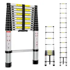 Escada Telescopica De Aluminio Multifuncional 11 Degraus 3.2 metros
