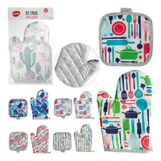 Luva Térmica Descanso Suporte  Panela Kit De Cozinha Pegador