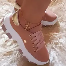 Tênis Feminino Adulto chunky Confortável Plataforma lançamento