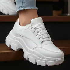 Estilo Garantido: TENIS ADULTO PLATAFORMA FEMININO em Promoção com Sola Tratorada, Conforto Incrível! confortável