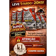 kit Areia Gato Sanitária Higiênica Mimo Cat Tradicional 20kg - Anti Odor Argila Natural .. ( OBS 1 Fardo por Compra )