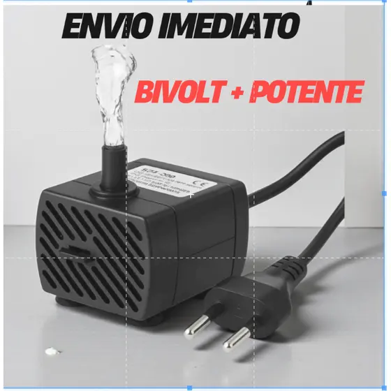 Bomba Submersa180l/h Bivolt Bombinha  Para Aquário Fonte Água Bebedouro Pet Bomba de Aquário