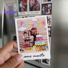 12 Fots  com imã 5x7 com imã proteção uv não desbota Personalize com frase ou musica