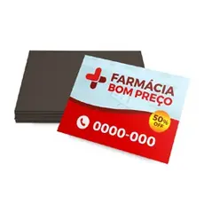 Imã de geladeira - Com sua logo empresa ou para lembracinha de aniversário tamanho Grande 7x5cm
