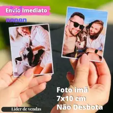 24 fotos imã 7x10 eternize seus momento!! Manta inteira - Não Desbota - Qualidade Profissional - Envio Imediato