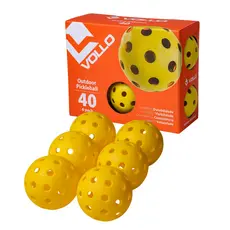 Kit Pack com 6 Bolas de  Pickleball 40 Furos Vollo