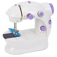 Máquina de Costura Portátil Elétrica em Miniatura com Pedal - Compatível com Tensão Bivolt 110v-220v