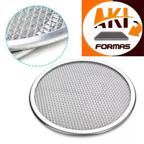 TELA DE PIZZA 30 CM MALHA DE ALUMINIO 15X8 COM NOTA FISCAL (( ENVELOPE ))