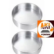 FORMA REDONDA FIXA 23X7 FEITA DE ALUMINIO KIT COM 2 PEÇAS COM NOTA FISCAL (( CX 02 ))