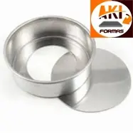 FORMA REDONDA 20X5 FUNDO FALSO OU REMOVIVEL DE ALUMINIO  PARA ALTA TEMPERATURA (( CX 6 ))