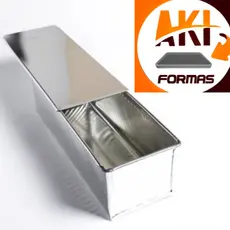 FORMA PÃO DE FORMA 30X10X10 COM (TAMPA) EM ALUMINIO OU FORMA PÃO FATIADO JA COM NOTA FISCAL (( CAIXA 34X14X14 ))
