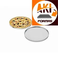 FORMA DE PIZZA 40X1,5 CM DE ALUMINIO 1 PEÇA COM NOTA FISCAL (CAIXA 10)
